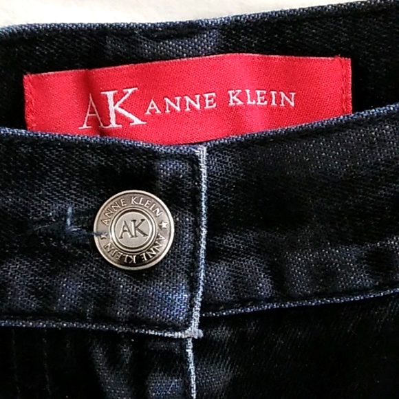 Anne Klein black Jeans, Sz 8P - Picture 3 of 4